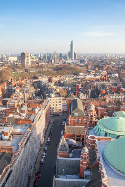 伦敦鸟瞰图 西敏寺大教堂区 — 图库照片