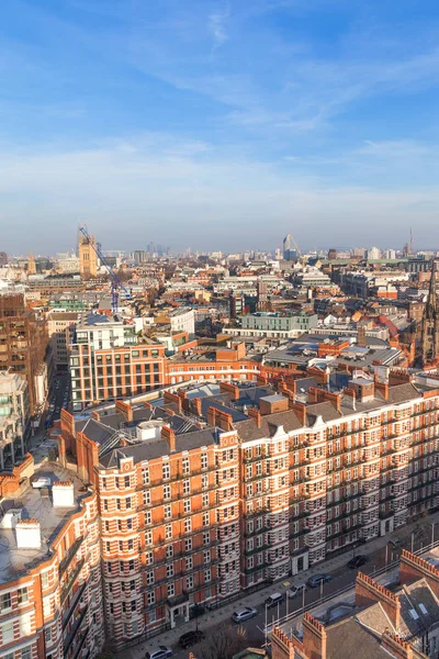 Légi Felvétel Londoni Westminster Székesegyház Terület — Stock Fotó