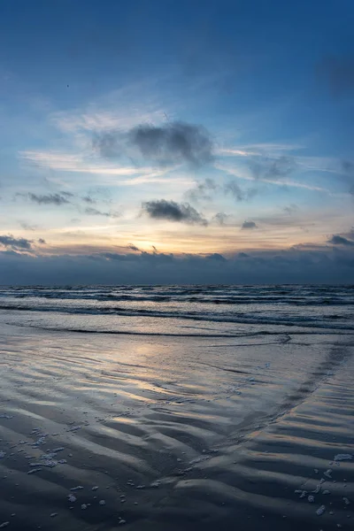 Solnedgång Östersjön Liepaja Lettland — Stockfoto