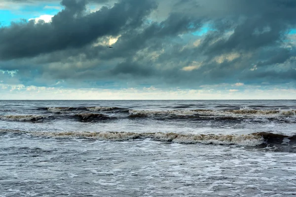 Mare Baltico Freddo Tempestoso Inverno — Foto Stock
