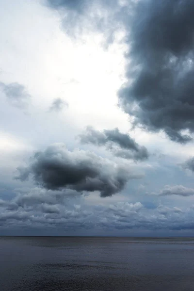 Nuvole Sul Golfo Riga Mar Baltico — Foto Stock