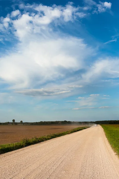 Scenic View Gravel Road Countryside — Stock Photo, Image