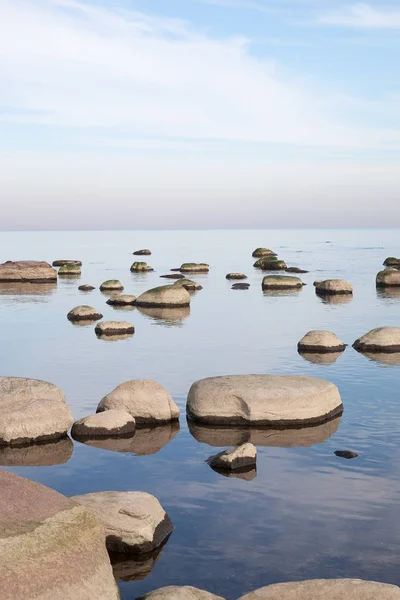 Kameny Rižském Zálivu Baltského Moře — Stock fotografie