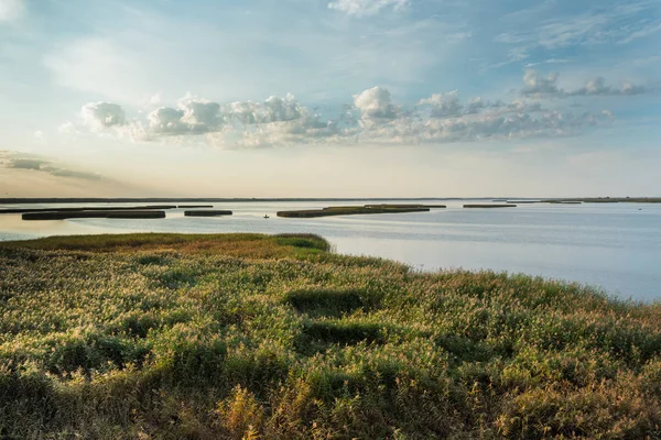 Mattina Sul Lago Liepaja Lettonia — Foto Stock