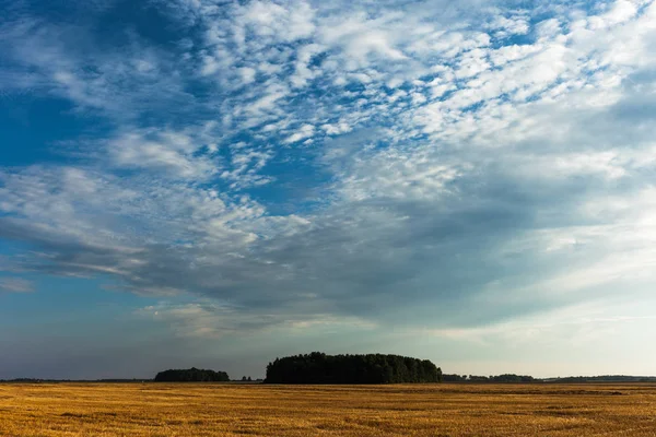 Vista Panoramica Del Paesaggio Rurale Con Cielo Nuvoloso — Foto Stock