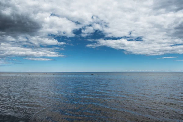 Vista Panorámica Del Cielo Nublado Sobre Mar Báltico — Foto de Stock