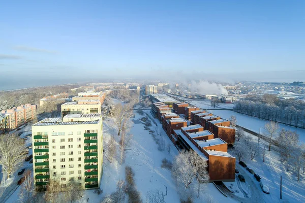 Winter Morning Liepaja City Latvia — Stock Photo, Image