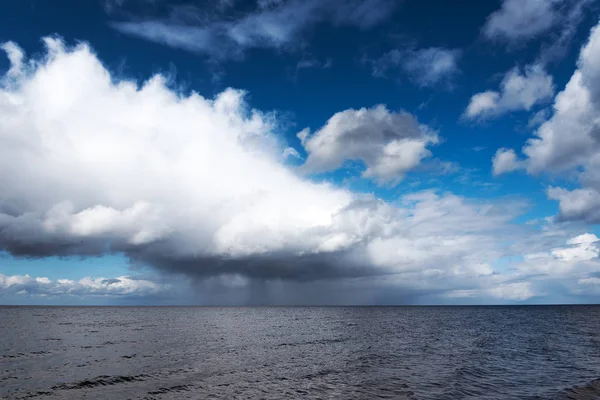 Nuages Sur Golfe Riga Mer Baltique — Photo