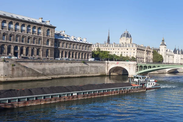 Seine Rivier Dijk Parijs Frankrijk — Stockfoto