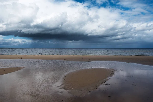 Nubes Sobre Golfo Riga Mar Báltico — Foto de Stock