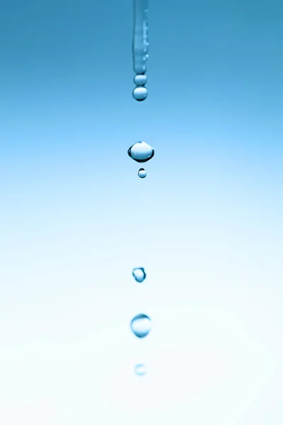 Dripping Transparent Water Drops — Stock Photo, Image