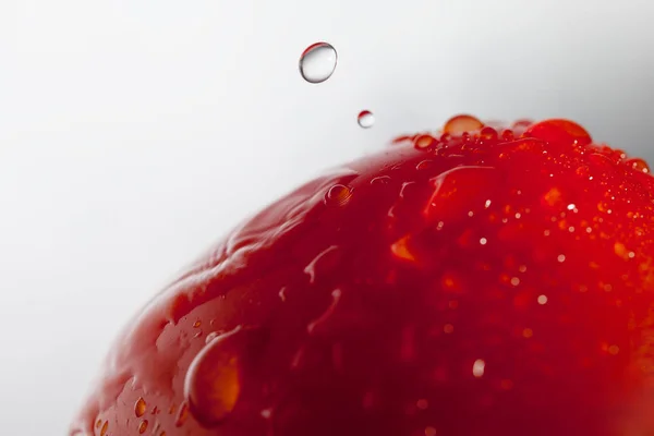 Tomate Gotas Água — Fotografia de Stock