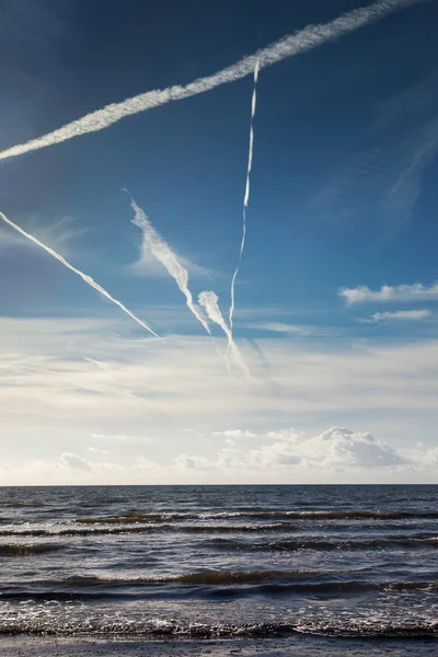 バルト海上の平面コース — ストック写真