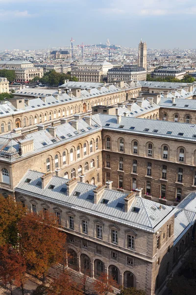 Veduta Aerea Parigi Francia Nella Calda Mattinata — Foto Stock