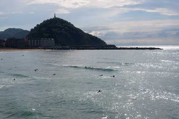 Abendstimmung Der Biskaya Bay Bei Donostia Spanien — Stockfoto