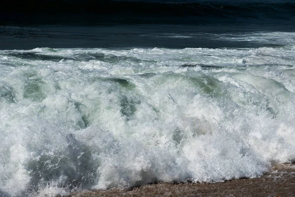 Vague Océan Atlantique Sur Côte Portugaise — Photo