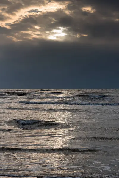 波罗的海的寒冷夜晚 — 图库照片