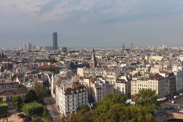 Vista Aérea París Francia Cálida Mañana — Foto de Stock