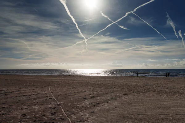 Routes Van Het Vliegtuig Boven Oostzee — Stockfoto