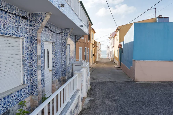 Edificios Ciudad Peniche Costa Del Océano Atlántico Portugal — Foto de Stock