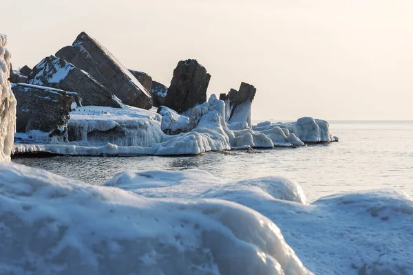Заброшенные Укрепления Побережье Балтийского Моря Лиепае Латвия — стоковое фото