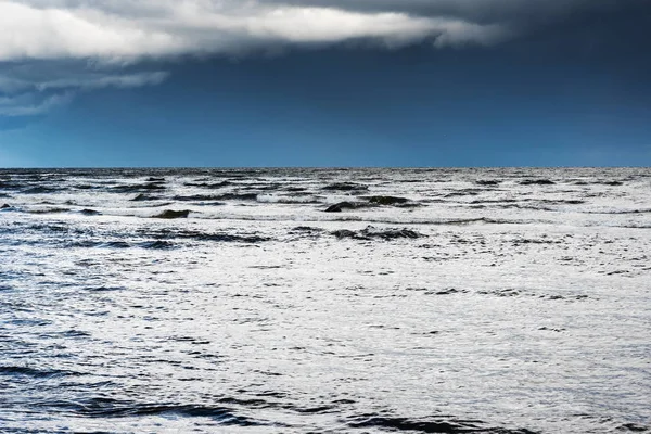 Nuvens Sobre Golfo Riga Mar Báltico — Fotografia de Stock