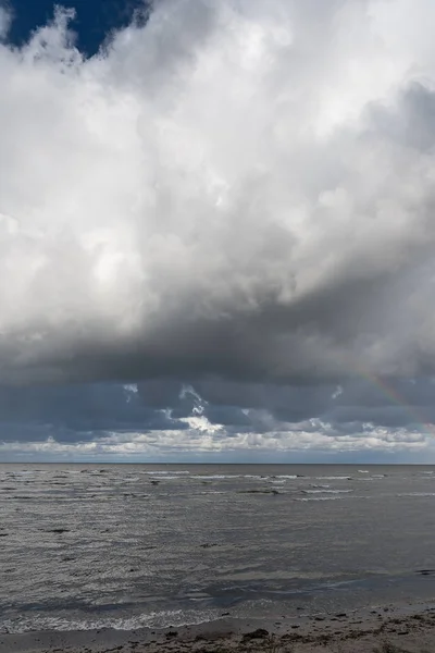 Clouds Rainbow Gulf Riga Baltic Sea — Stock Photo, Image