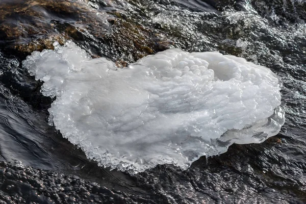 Ice Formation Water Stream — Stock Photo, Image