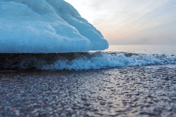Melting Ice Baltic Sea Coast — Stock Photo, Image