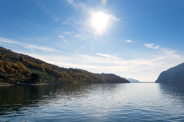 Lac Iseo Tôt Matin Lombardie Italie — Photo