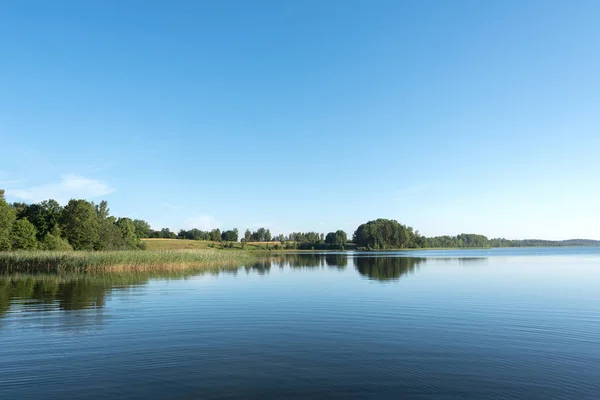 Mattina Lago Aluksne Lettonia — Foto Stock