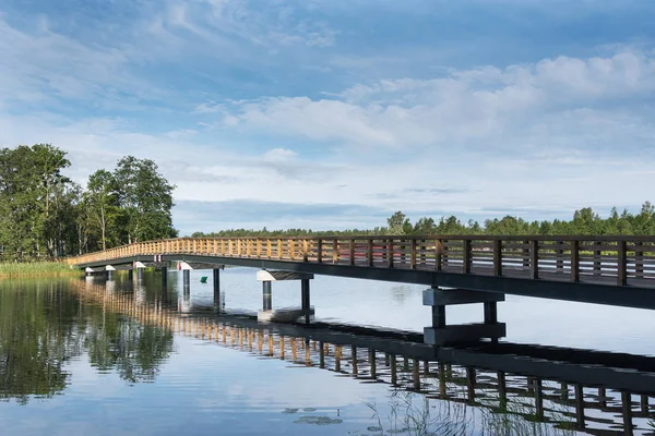 Morning Aluksne Lake Latvia — Stock Photo, Image