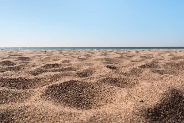波罗的海海滩上的粗糙的沙子 — 图库照片