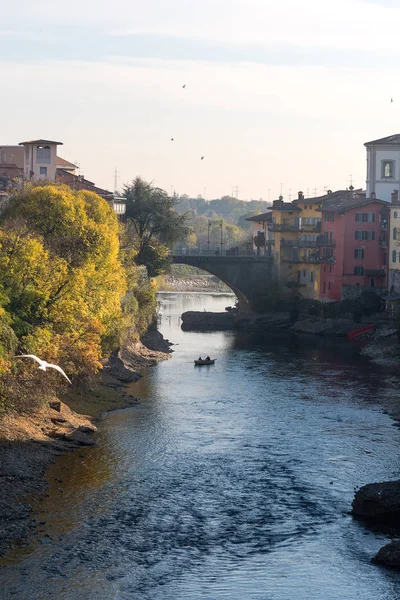 Bergamo Talya Brembo Nehri Nin Doğal Görünümü — Stok fotoğraf