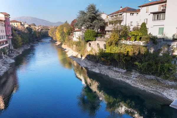 Malowniczy Widok Rzeki Brembo Bergamo Włochy — Zdjęcie stockowe