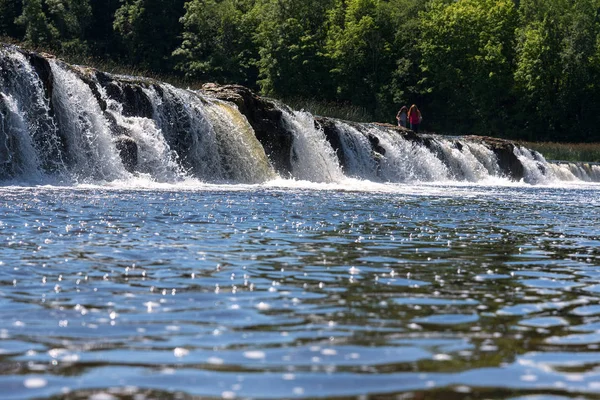 Cachoeira Kuldiga Letónia — Fotografia de Stock