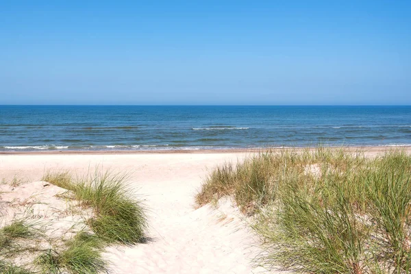 Vista Panorámica Costa Del Mar Báltico Junto Liepaja Letonia —  Fotos de Stock
