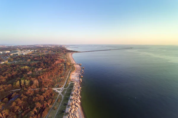 Costa Del Mar Báltico Antiguas Fortificaciones Liepaja Letonia — Foto de Stock
