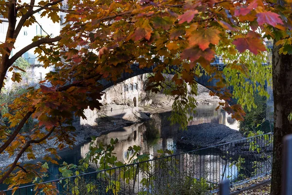Живописный Вид Реку Брембо Бергамо Италия — стоковое фото