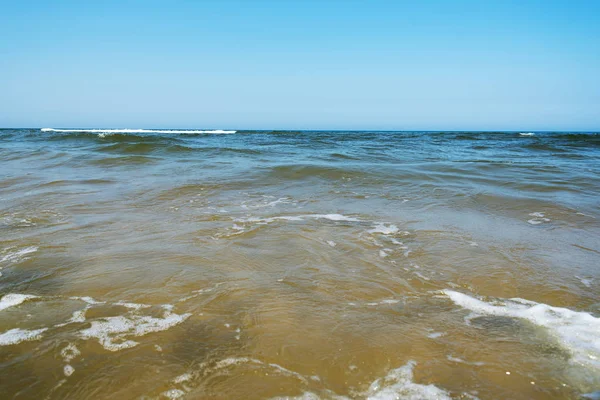 Vista Panoramica Della Superficie Del Mare Baltico Estate — Foto Stock