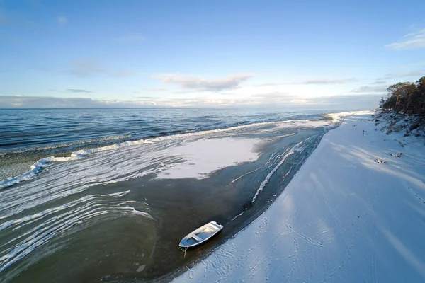 Tempo Vencedor Pelo Mar Báltico Lado Liepaja Letónia — Fotografia de Stock