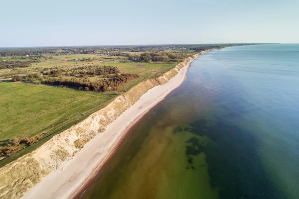 Costa Íngreme Mar Báltico Oeste Letónia — Fotografia de Stock