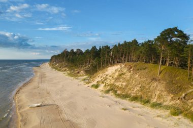 Baltic sea coast next to Bernati, Latvia clipart