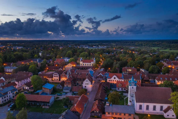 Kuldiga Stadt Abend Lettland — Stockfoto