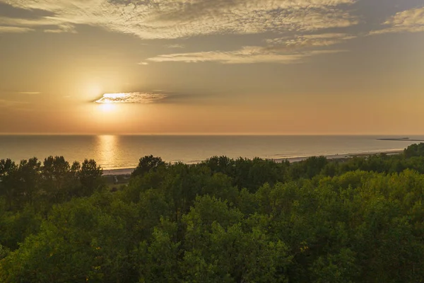 Miły Spokojny Dzień Przez Morze Bałtyckie Obok Liepaja Łotwa — Zdjęcie stockowe