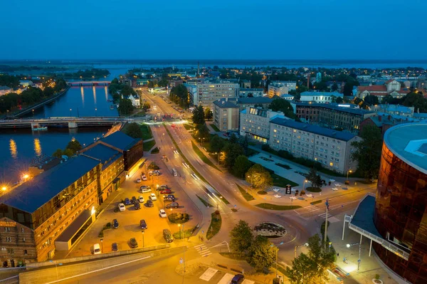 Sommernacht Liepaja Lettland — Stockfoto