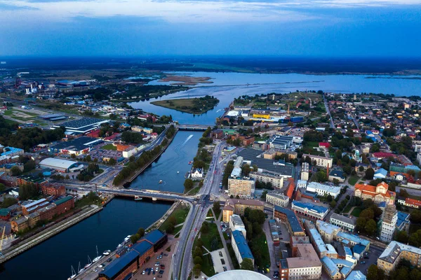 Noite Verão Liepaja Letónia — Fotografia de Stock