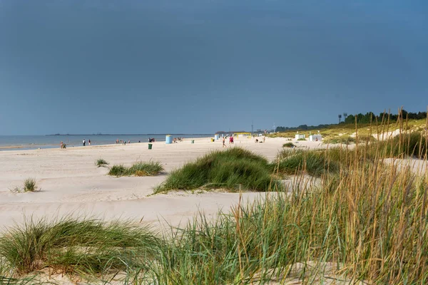 Dia Agradável Calmo Por Mar Báltico Lado Liepaja Letônia — Fotografia de Stock