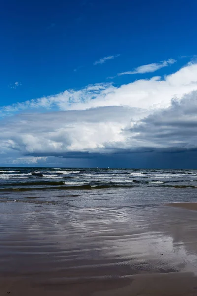 Big Clouds Baltic Sea Next Liepaja Latvia — Stock Photo, Image