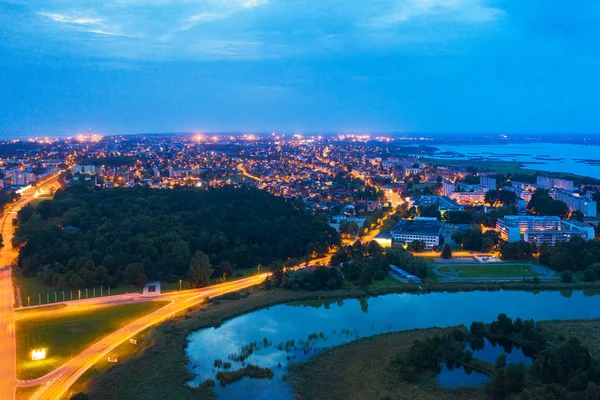 Noite Verão Liepaja Letónia — Fotografia de Stock